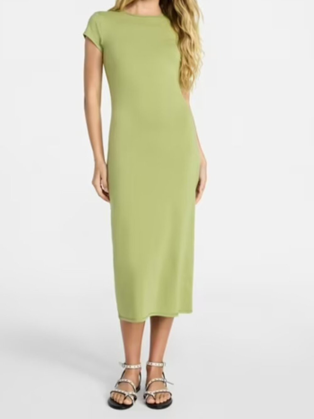 No Boundaries Midi Dress w/ Cap Sleeves NWT XXL in Iguana - Picture 11 of 11